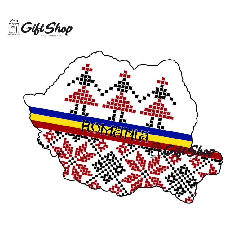 Harta romania, magnet frigider mgs026v